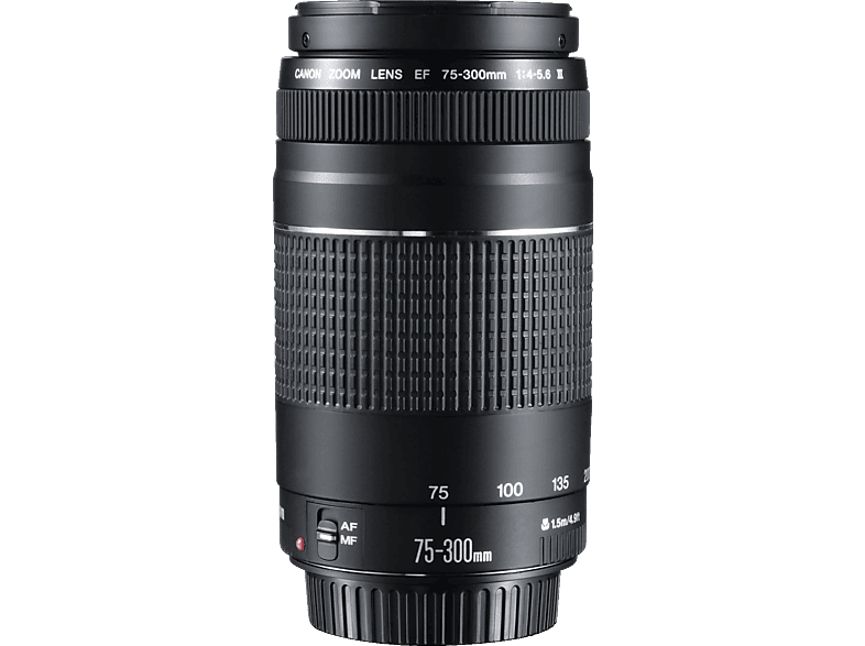 CANON EF III 75 mm - 300 f/4-5.6 (Objektiv für Canon EF-Mount, Schwarz) von CANON