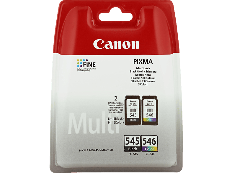 CANON PG-545 + CL-546 Tintenpatrone mehrfarbig (8287B005) von CANON