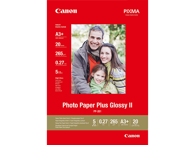 CANON Plus Glossy II PP-201 Fotopapier 100 x 150 mm 50 Blätter, Kurzanleitung von CANON