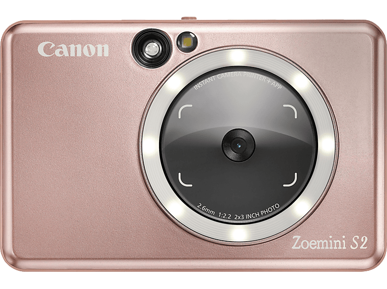 CANON Zoemini S2 Sofortbildkamera und Fotodrucker, Rosegold von CANON