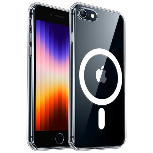 CANSHN Hülle für iPhone 8 / iPhone SE 2020/2022 Magnetisch kompatibel mit Magsafe, Transparente Handyhülle für iPhone 8 / iPhone SE 2020/2022 (Durchsichtig) von CANSHN