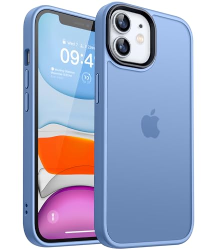 CANSHN Upgrade für iPhone 11 Hülle [Quadratischen Kanten] Minimalistische Transluzente Matte Schutzhülle, Military Grade Handyhülle für iPhone 11, Himmelblau von CANSHN