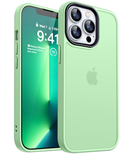 CANSHN Upgrade für iPhone 13 Pro Hülle [Militärschutz] Schutzhülle Samtige Touch Slim Matt Anti-Kratzen Dünne Handyhülle iPhone 13 Pro Case, Matcha von CANSHN