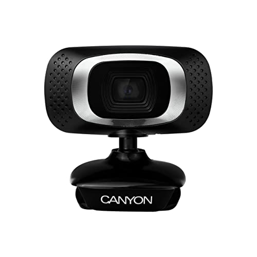 CANYON CWC3 3 Megapixel Kamera USB 2.0 mit Mikrofon, Schwarz von CANYON