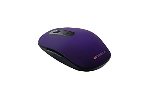 CANYON BUETOOTHT W009R Kabellose Maus, 1600 DPI, optisch, Violett, klick, leise von CANYON