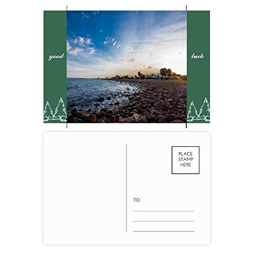 Postkarten-Set mit Ozean-Steinen, Strand, Meer, Glück, 20 Stück von CAOHD