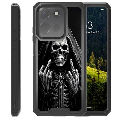 CAPAUNVDA Schutzhülle für Motorola Moto G Power 2025, verbesserter Kameraschutz, stoßfeste Schutzhülle in Militärqualität, schwarzer Totenkopf CAPAUNVDA Schutzhülle für Motorola Moto G Power 2025, verbesserter Kameraschutz, stoßfeste Schutzhülle in Militärqualität, schwarzer Totenkopf von CAPAUNVDA