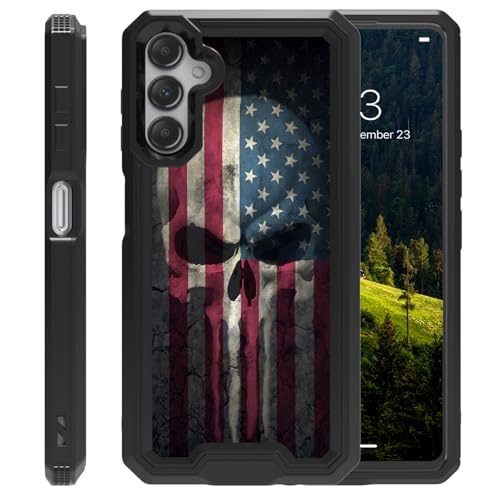 CAPAUNVDA Schutzhülle für Samsung Galaxy A16 5G, verbesserter Kameraschutz, stoßfeste Schutzhülle in Militärqualität, Schutzhülle für Galaxy A16 5G, Totenkopf-Flagge CAPAUNVDA Schutzhülle für Samsung Galaxy A16 5G, verbesserter Kameraschutz, stoßfeste Schutzhülle in Militärqualität, Schutzhülle für Galaxy A16 5G, Totenkopf-Flagge von CAPAUNVDA