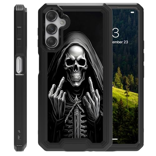 CAPAUNVDA Schutzhülle für Samsung Galaxy A16 5G, verbesserter Kameraschutz, stoßfeste Schutzhülle in Militärqualität, schwarzer Totenkopf CAPAUNVDA Schutzhülle für Samsung Galaxy A16 5G, verbesserter Kameraschutz, stoßfeste Schutzhülle in Militärqualität, schwarzer Totenkopf von CAPAUNVDA