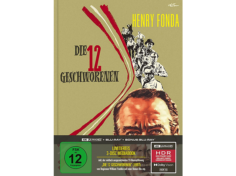 Die zwoelf Geschworenen - Limitiertes Mediabook (4 4K Ultra HD Blu-ray von CAPELIGHT