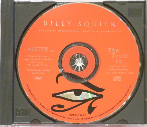 BILLY SQUIER. ANGRY / THE TRUTH IS. RARE 1993 USA DEMO ONLY CD. von CAPITOL