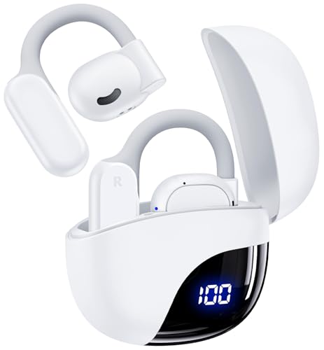 CAPOXO Open Ear Kopfhörer Bluetooth 5.3 Sport – 80h Spielzeit, IPX7 Wasserdicht, Leichter Ohrbügel Brillenfreundlich, HiFi-Sound mit Digitalanzeige Kabellos,Für Fitnessstudio, Laufen, Radfahren CAPOXO Open Ear Kopfhörer Bluetooth 5.3 Sport – 80h Spielzeit, IPX7 Wasserdicht, Leichter Ohrbügel Brillenfreundlich, HiFi-Sound mit Digitalanzeige Kabellos,Für Fitnessstudio, Laufen, Radfahren von CAPOXO
