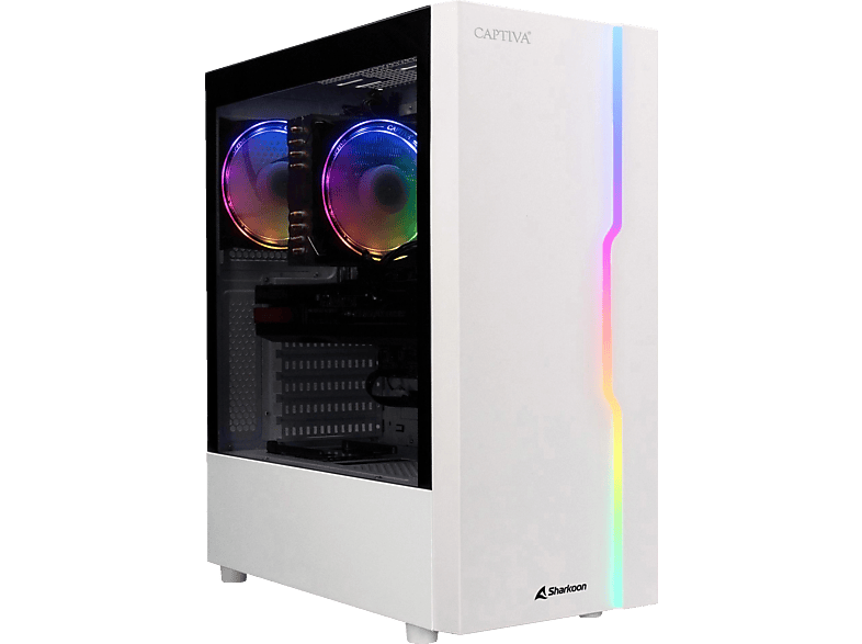 CAPTIVA Advanced Gaming R81-365, PC mit AMD Ryzen™ 7 R7 5700X Prozessor, 32 GB RAM, 1 TB SSD, NVIDIA, GeForce RTX™ 4060, Kein Betriebssystem von CAPTIVA