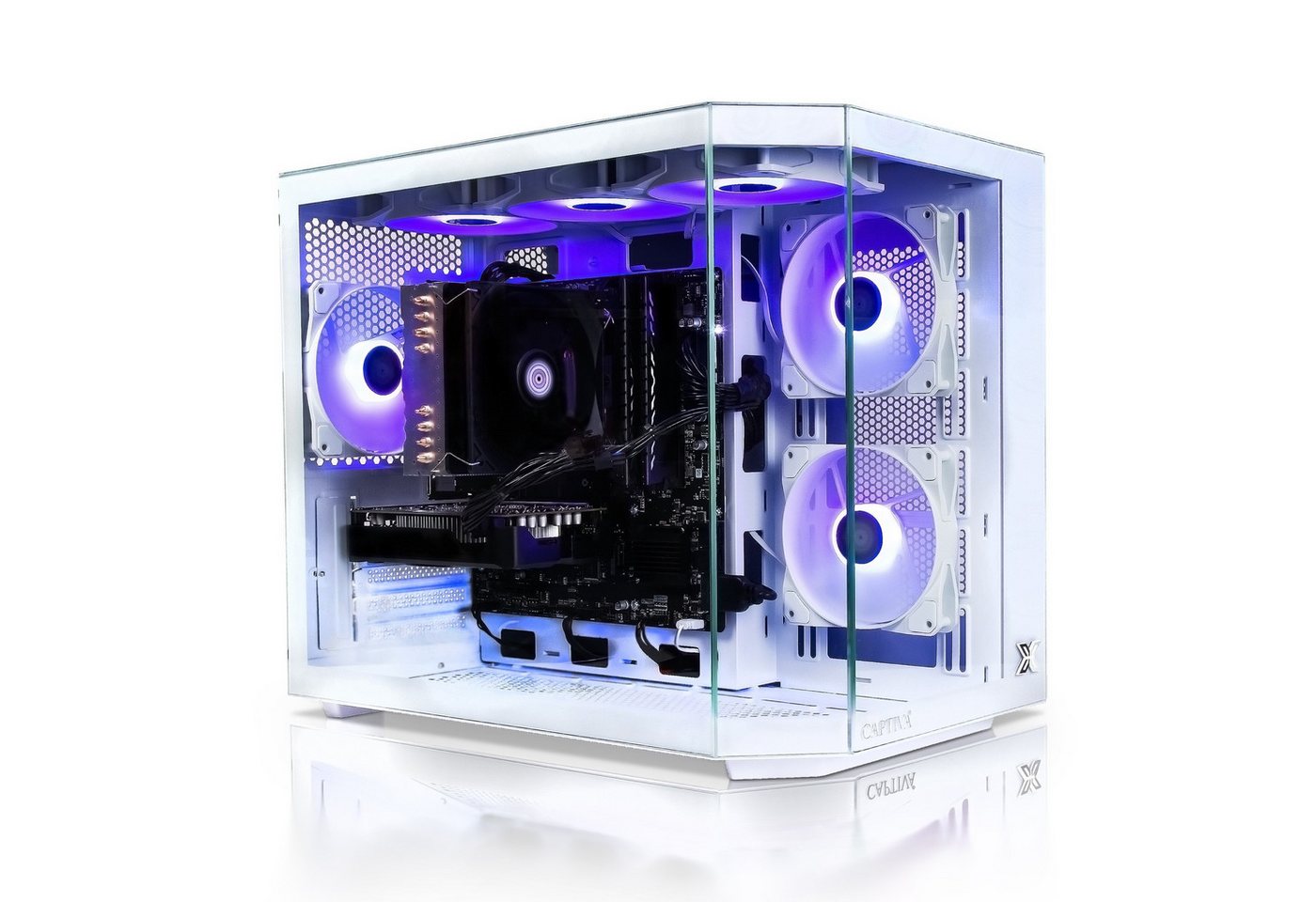 CAPTIVA Advanced Gaming R88-528 PC (AMD Ryzen 7 5700X, GeForce® RTX™ 4060 Ti, 32 GB RAM, 0 GB SSD, Luftkühlung, WLAN, Windows 11 Home) von CAPTIVA