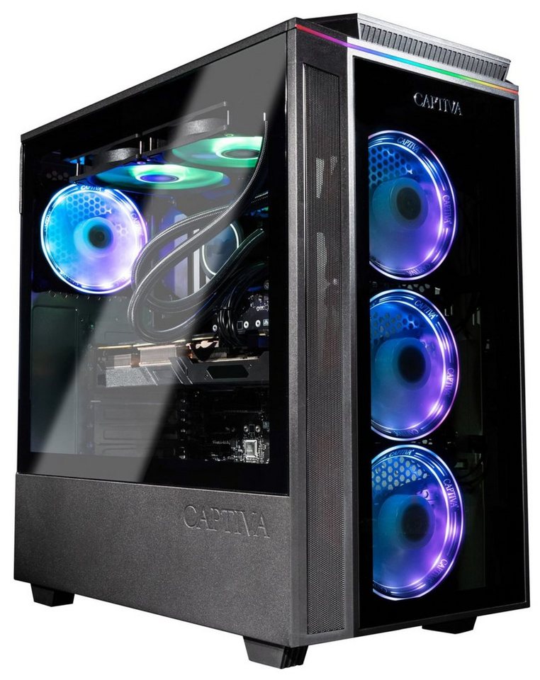 CAPTIVA Highend Gaming R73-685 Gaming-PC (AMD Ryzen 7 7800X3D, GeForce® RTX™ 4070 12GB, 32 GB RAM, 1000 GB SSD, Wasserkühlung) von CAPTIVA
