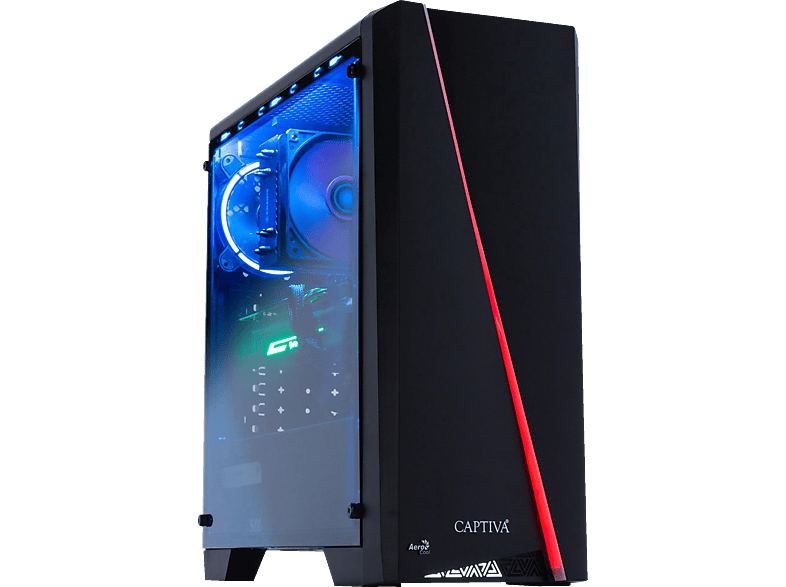 CAPTIVA Highend Gaming R73-870, PC mit AMD Ryzen™ 5 5500 Prozessor, 16 GB RAM, 1 TB SSD, NVIDIA, GeForce RTX™ 4070, Windows 11 Home (64 Bit) von CAPTIVA