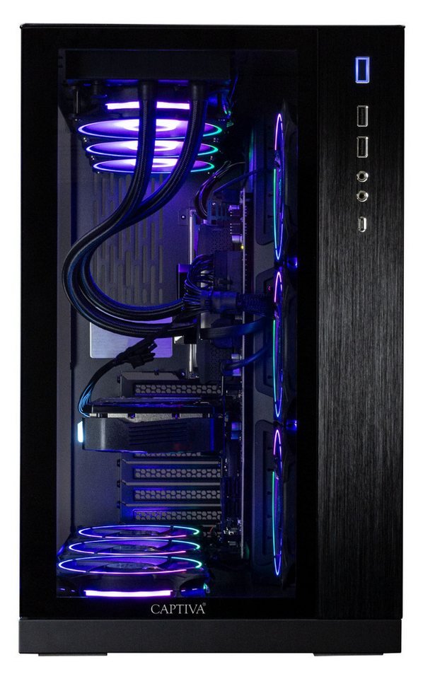 CAPTIVA Highend Gaming R73-922 Gaming-PC (AMD Ryzen 9 7950X3D, GeForce® RTX™ 4070 12GB, 128 GB RAM, 2000 GB SSD, Wasserkühlung) von CAPTIVA
