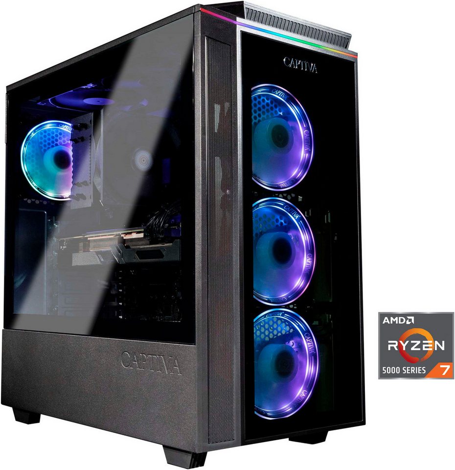 CAPTIVA Highend Gaming R77-526 PC (AMD Ryzen 7 5700X, Radeon RX 7800 XT, 64 GB RAM, 2000 GB SSD, Luftkühlung) von CAPTIVA