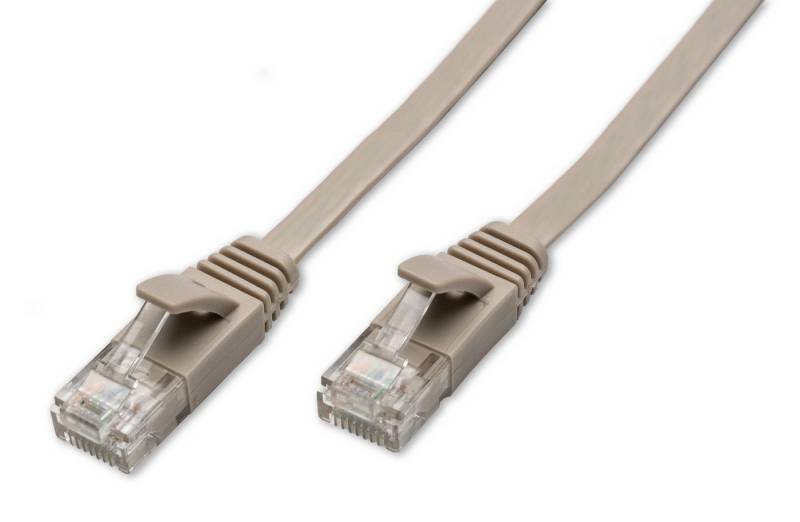 CAPTIVA Kabel Patchkabel CAT 6a Kabel für Netzwerk, LAN und Ethernet 0,5m gra Computer-Kabel von CAPTIVA