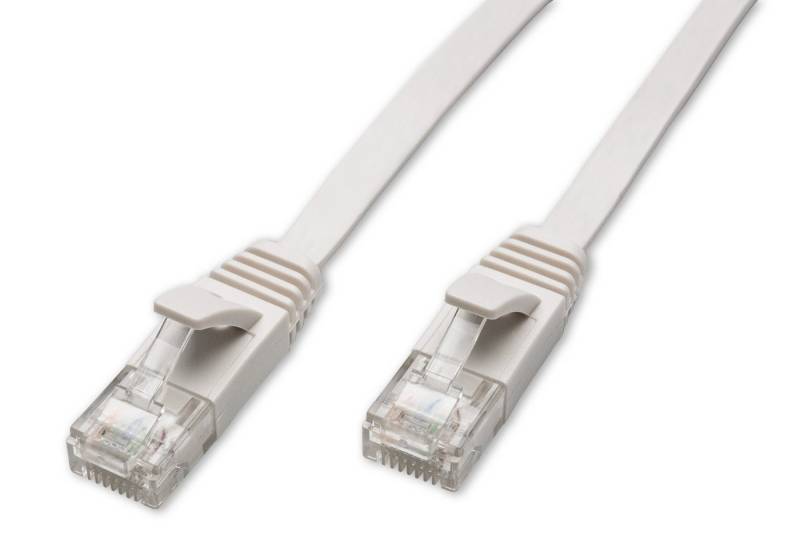 CAPTIVA Kabel Patchkabel CAT 6a Kabel für Netzwerk, LAN und Ethernet 5m weiß Computer-Kabel von CAPTIVA