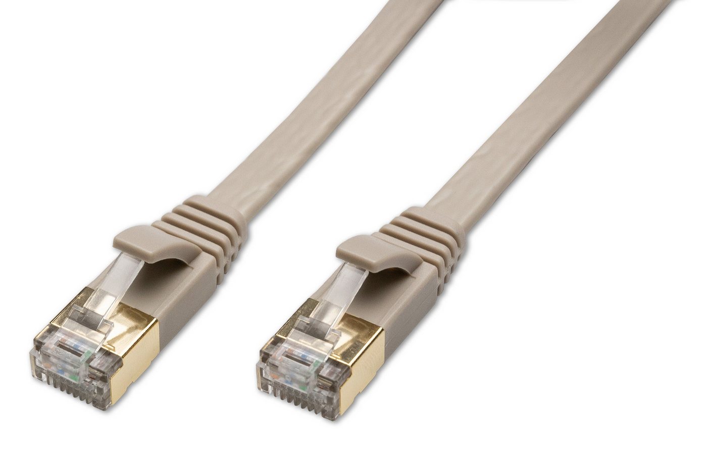 CAPTIVA Kabel Patchkabel CAT 8 Kabel für Netzwerk, LAN und Ethernet 0,5m grau Computer-Kabel von CAPTIVA