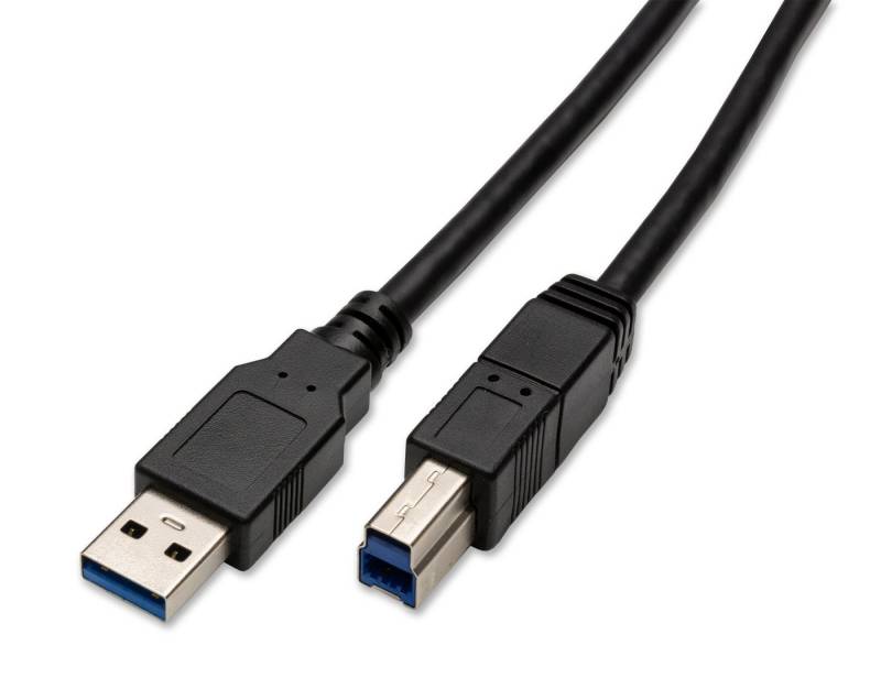 CAPTIVA Kabel USB Kabel A-Stecker B-Stecker schwarz 3m USB-A auf USB-B USB-Kabel von CAPTIVA