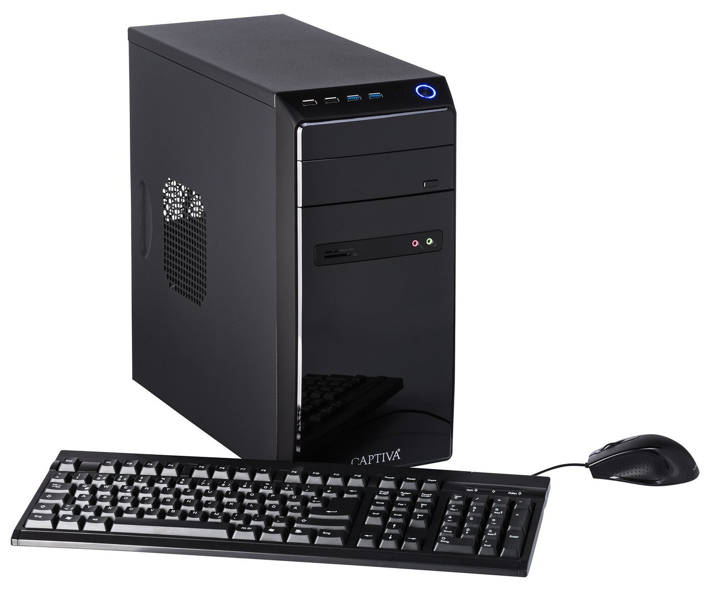 CAPTIVA Power Starter I66-508 Business-PC (Intel® Core i3 10100, -, 8 GB RAM, 250 GB SSD, Luftkühlung) von CAPTIVA