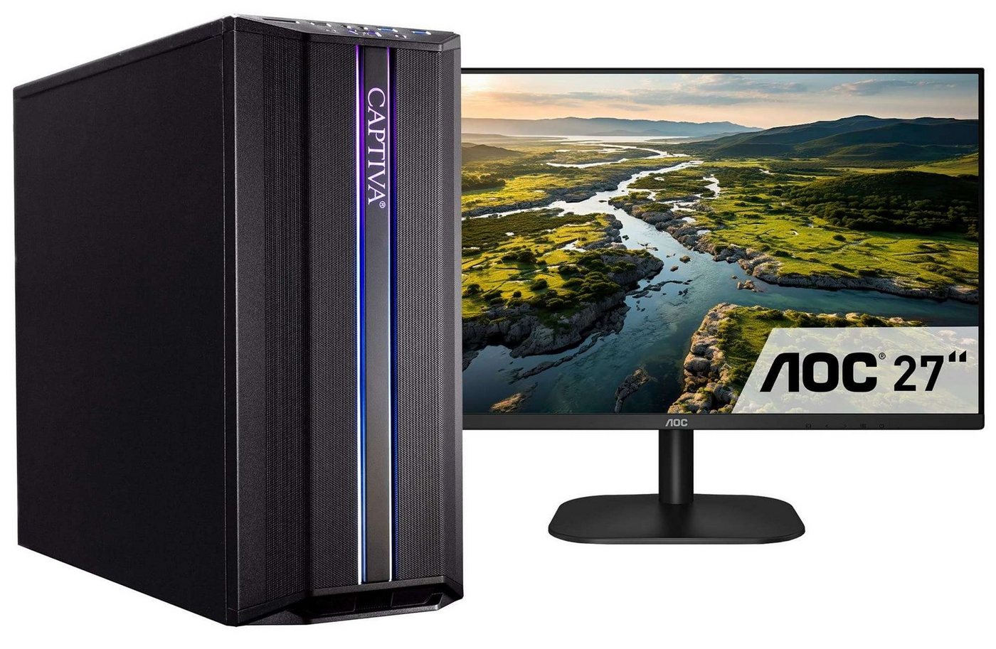 CAPTIVA Power Starter I71-986 TFT Bundle PC-Komplettsystem (27", Intel® Core i5 Core i5 11400, UHD Graphics, 16 GB RAM, 1000 GB SSD) von CAPTIVA