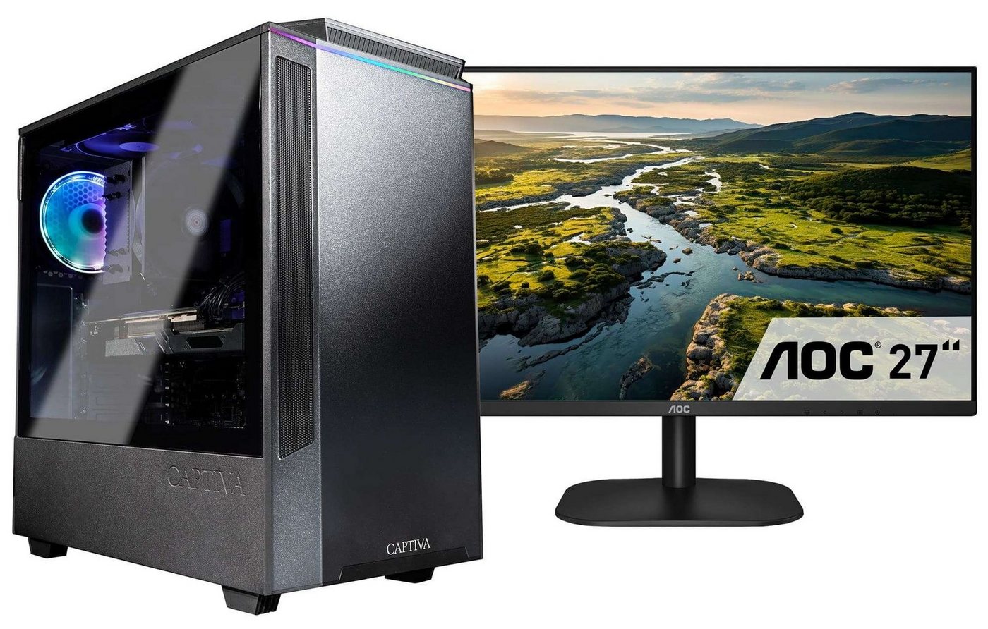 CAPTIVA Power Starter I75-134 TFT Bundle Business-PC-Komplettsystem (27", Intel® Core i5 Core i5 10400, 16 GB RAM, 1000 GB SSD) von CAPTIVA