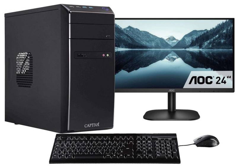 CAPTIVA Power Starter R75-514 TFT Bundle Business-PC-Komplettsystem (23,80", AMD Ryzen 5 Ryzen 5 5600G, 32 GB RAM, 1000 GB SSD) von CAPTIVA