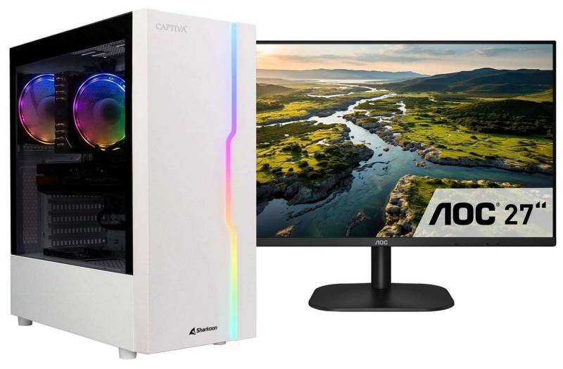 CAPTIVA Power Starter R78-391 TFT Bundle Business-PC-Komplettsystem (27", AMD Ryzen 5 Ryzen 5 5600G, 16 GB RAM, 500 GB SSD) von CAPTIVA