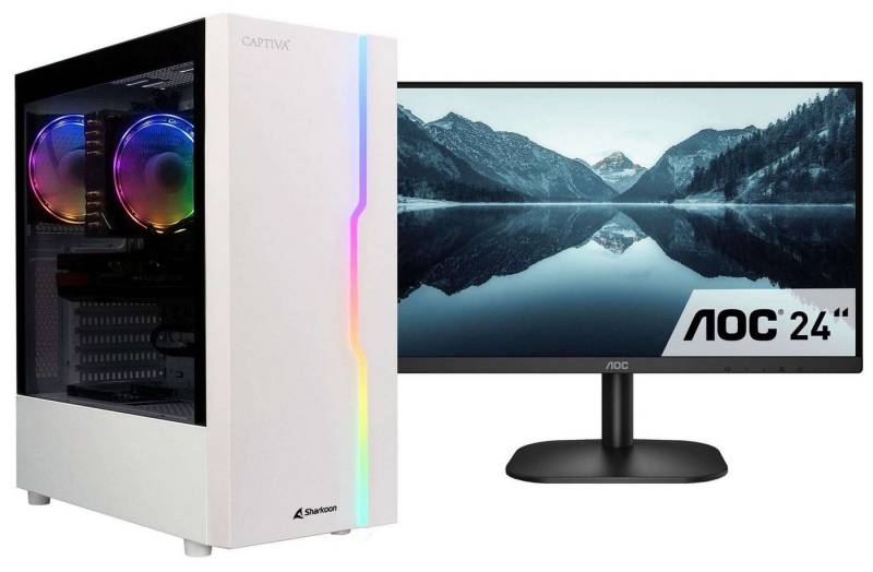 CAPTIVA Power Starter R78-394 TFT Bundle Business-PC-Komplettsystem (23,80", AMD Ryzen 5 Ryzen 5 5600G, 16 GB RAM, 1000 GB SSD) von CAPTIVA