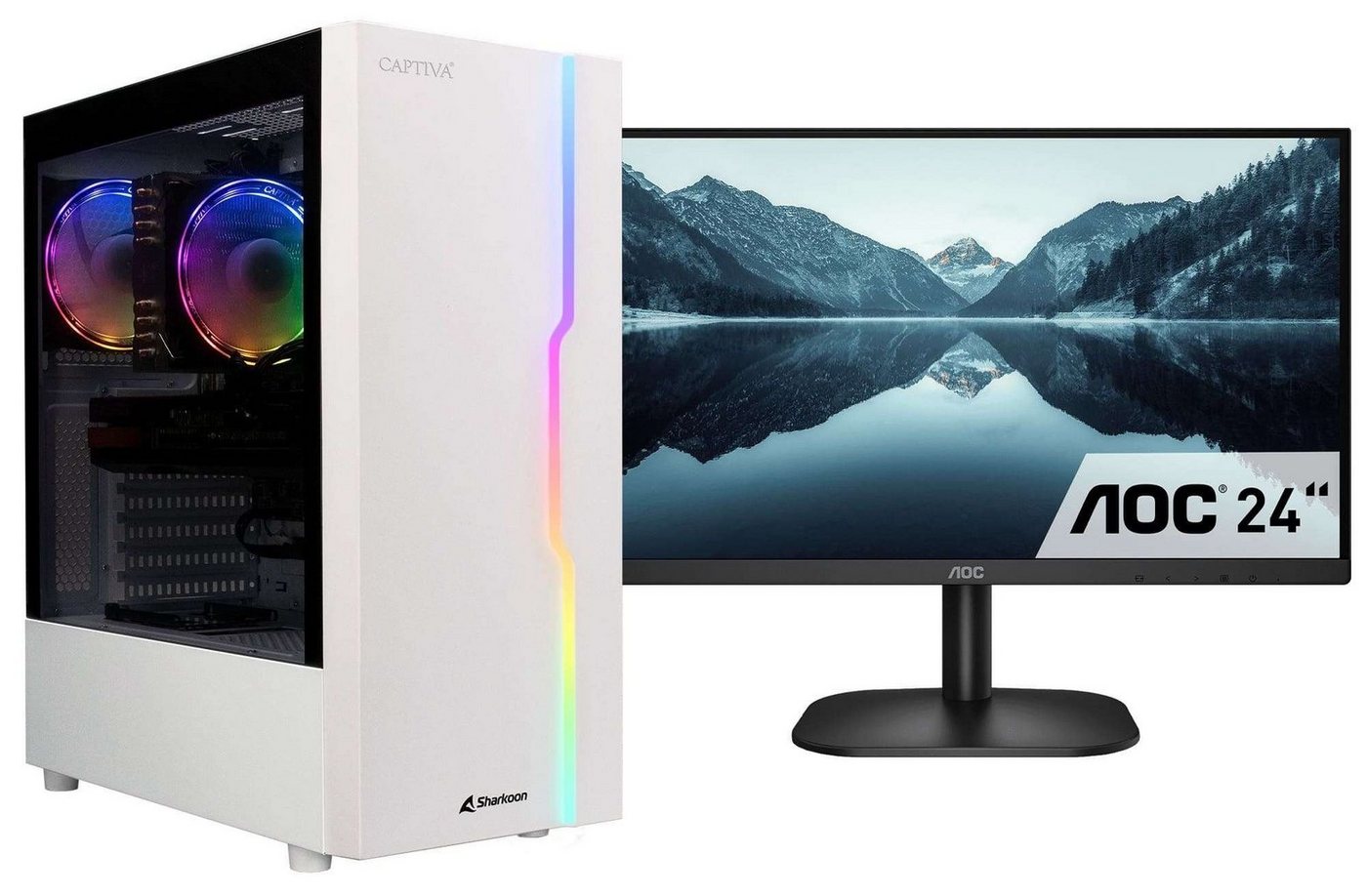CAPTIVA Power Starter R78-397 TFT Bundle Business-PC-Komplettsystem (23,80", AMD Ryzen 7 Ryzen 7 5700G, 32 GB RAM, 2000 GB SSD) von CAPTIVA