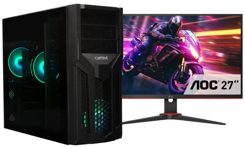 CAPTIVA Power Starter R84-106 TFT Bundle Business-PC-Komplettsystem (27", AMD Ryzen 5 Ryzen 5 8500G, 32 GB RAM, 1000 GB SSD) von CAPTIVA