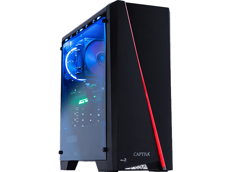 CAPTIVA R50-849, Gaming PC mit AMD Ryzen™ 5 Ryzen 1600 Prozessor, 16 GB RAM, 480 SSD, NVIDIA, GeForce® GTX 1650, Windows 10 Home (64 Bit) von CAPTIVA