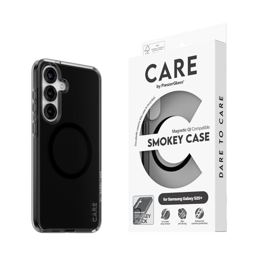 CARE BY PANZERGLASS Urban Combat Smokey Black Hülle für Samsung Galaxy S25 Plus, kompatibel mit Qi Drahtlos-Laden, Militärischen Grad Sturzschutz, Schlank & Stylisch, Kratzfest, Galaxy S25 Plus Hülle CARE BY PANZERGLASS Urban Combat Smokey Black Hülle für Samsung Galaxy S25 Plus, kompatibel mit Qi Drahtlos-Laden, Militärischen Grad Sturzschutz, Schlank & Stylisch, Kratzfest, Galaxy S25 Plus Hülle von CARE BY PANZERGLASS