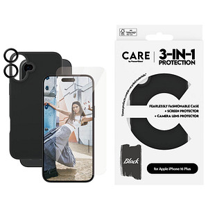 CARE by PanzerGlass® 3-in-1 Schutz-Set für Apple iPhone 16 Plus von CARE by PanzerGlass®