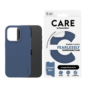 CARE by PanzerGlass® Fashionable Case Handy-Cover für Apple iPhone 16 Pro blau von CARE by PanzerGlass®