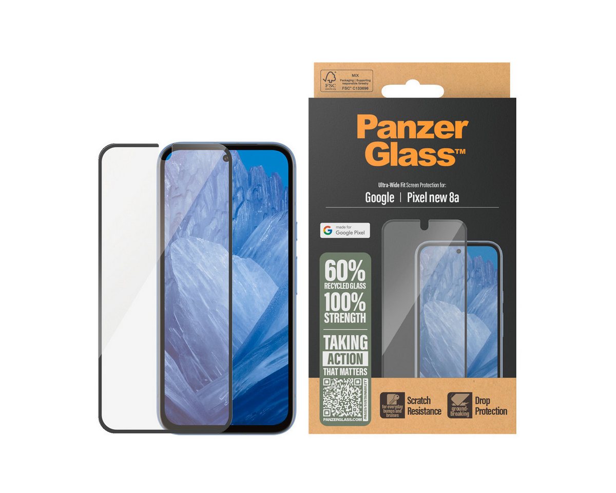 CARE by PanzerGlass Displayschutzglas Ultra-Wide Fit Screen Protection für Google Pixel 9a, Displayschutzfolie, Schutzfolie, Bildschirmschutz, kratz- & stoßfest CARE by PanzerGlass Displayschutzglas Ultra-Wide Fit Screen Protection für Google Pixel 9a, Displayschutzfolie, Schutzfolie, Bildschirmschutz, kratz- & stoßfest von CARE by PanzerGlass