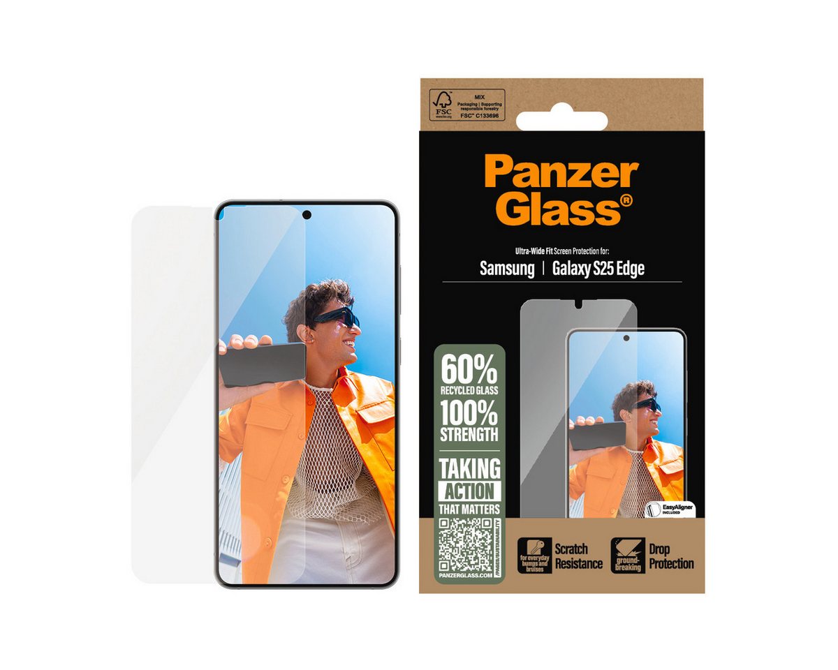 CARE by PanzerGlass Displayschutzglas Ultra-Wide Fit Screen Protection für Samsung Galaxy S25 Edge, Displayschutzfolie, Schutzfolie, Bildschirmschutz, kratz- & stoßfest CARE by PanzerGlass Displayschutzglas Ultra-Wide Fit Screen Protection für Samsung Galaxy S25 Edge, Displayschutzfolie, Schutzfolie, Bildschirmschutz, kratz- & stoßfest von CARE by PanzerGlass