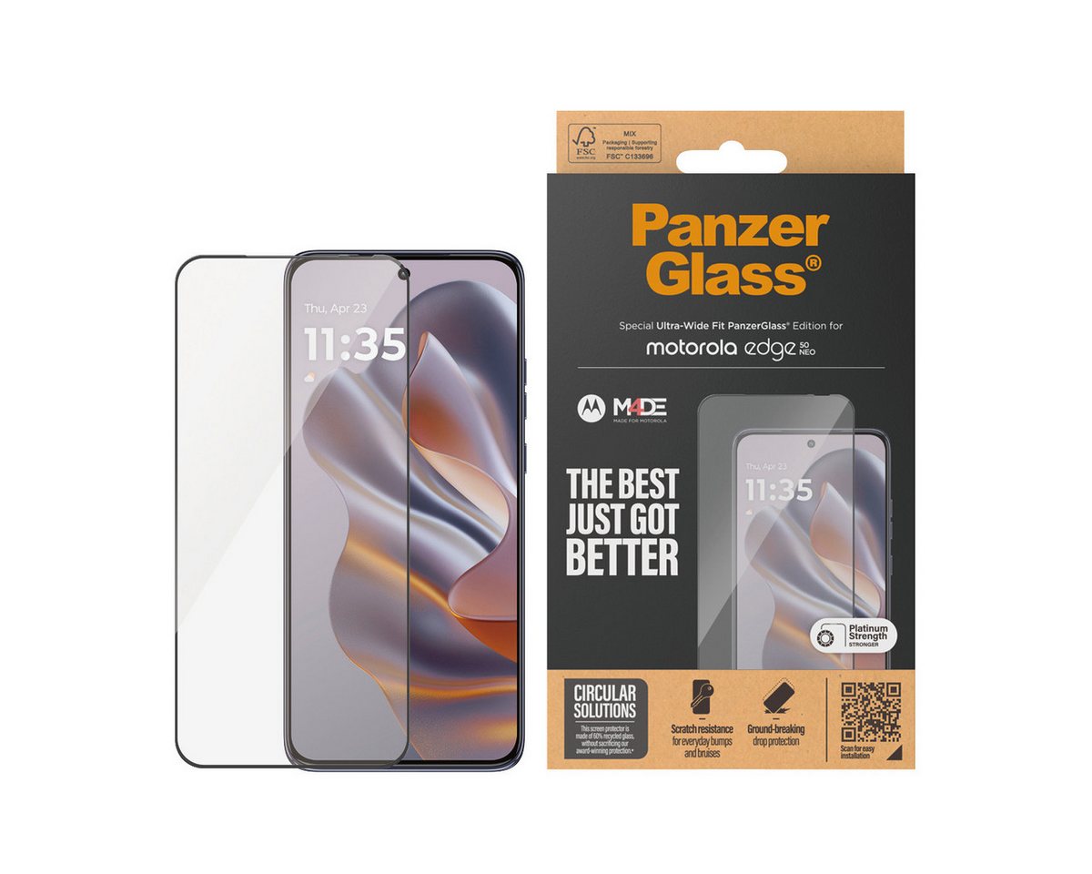 CARE by PanzerGlass Displayschutzglas Ultra-Wide Fit Screen Protector für Motorola edge 50 Neo, Displayschutzfolie, Schutzfolie, Bildschirmschutz, kratz- & stoßfest CARE by PanzerGlass Displayschutzglas Ultra-Wide Fit Screen Protector für Motorola edge 50 Neo, Displayschutzfolie, Schutzfolie, Bildschirmschutz, kratz- & stoßfest von CARE by PanzerGlass