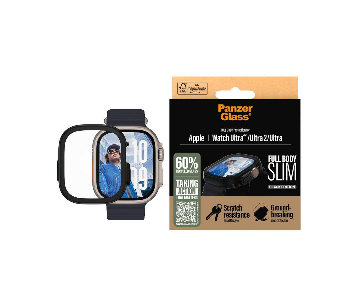 CARE by PanzerGlass Displayschutzglas Full Body Protection für Apple Watch Ultra, Apple Watch Ultra 2, Displayschutzfolie, Schutzfolie, Bildschirmschutz, kratz- & stoßfest CARE by PanzerGlass Displayschutzglas Full Body Protection für Apple Watch Ultra, Apple Watch Ultra 2, Displayschutzfolie, Schutzfolie, Bildschirmschutz, kratz- & stoßfest von CARE by PanzerGlass