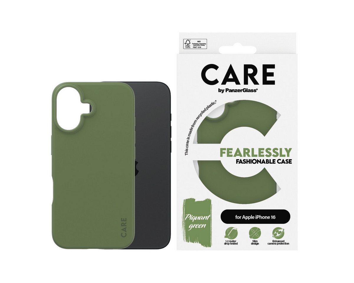 CARE by PanzerGlass Handyhülle Fearlessly Fashionable Case für Apple iPhone 16, Backcover, Schutzhülle, Handyschutzhülle, Case, Schutzcase, stoßfest CARE by PanzerGlass Handyhülle Fearlessly Fashionable Case für Apple iPhone 16, Backcover, Schutzhülle, Handyschutzhülle, Case, Schutzcase, stoßfest von CARE by PanzerGlass
