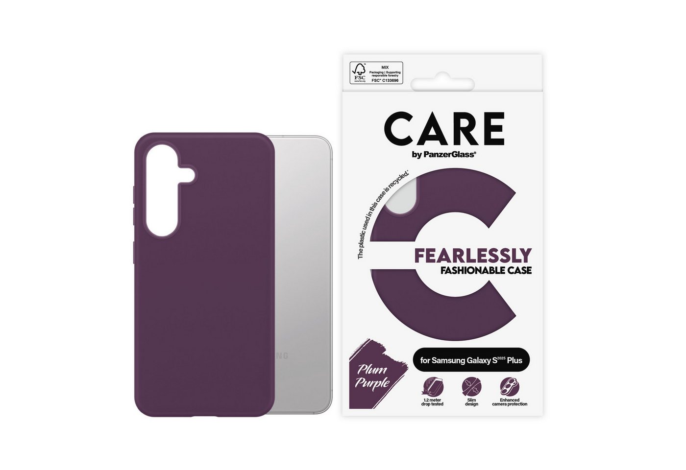 CARE by PanzerGlass Handyhülle Fearlessly Fashionable Case für Samsung Galaxy S25 Plus, Backcover, Schutzhülle, Handyschutzhülle, Case, Schutzcase, stoßfest CARE by PanzerGlass Handyhülle Fearlessly Fashionable Case für Samsung Galaxy S25 Plus, Backcover, Schutzhülle, Handyschutzhülle, Case, Schutzcase, stoßfest von CARE by PanzerGlass