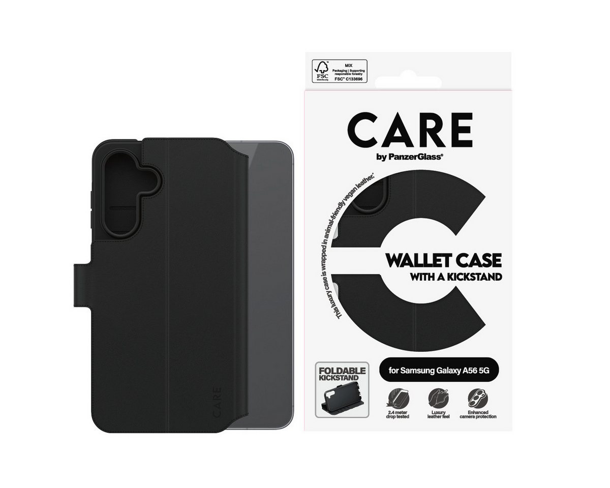 CARE by PanzerGlass Handyhülle Feature Wallet Case w. Kickstand Samsung Galaxy A56 5G, Backcover, Schutzhülle, Handyschutzhülle, Case, Schutzcase, stoßfest CARE by PanzerGlass Handyhülle Feature Wallet Case w. Kickstand Samsung Galaxy A56 5G, Backcover, Schutzhülle, Handyschutzhülle, Case, Schutzcase, stoßfest von CARE by PanzerGlass