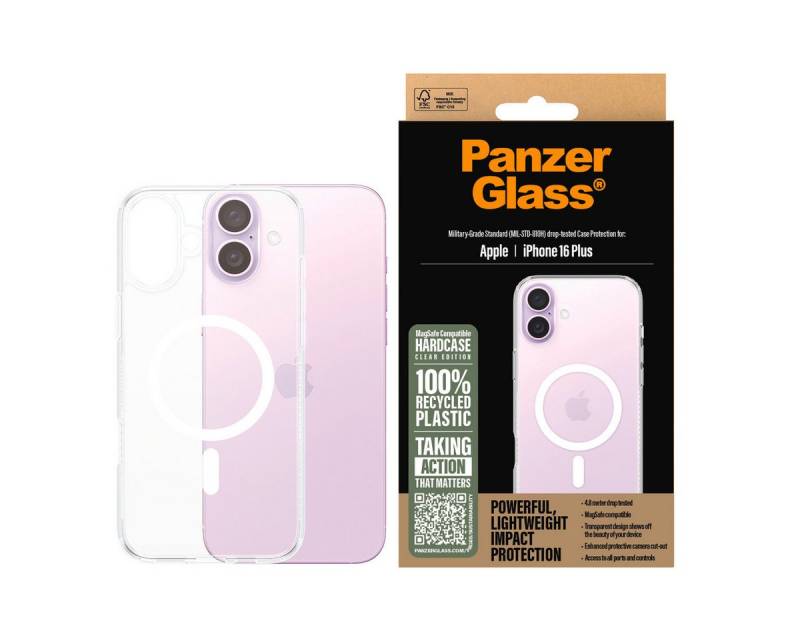 CARE by PanzerGlass Handyhülle HardCase mit MagSafe für Apple iPhone 16 Plus, Backcover, Schutzhülle, Handyschutzhülle, Case, Schutzcase, stoßfest von CARE by PanzerGlass