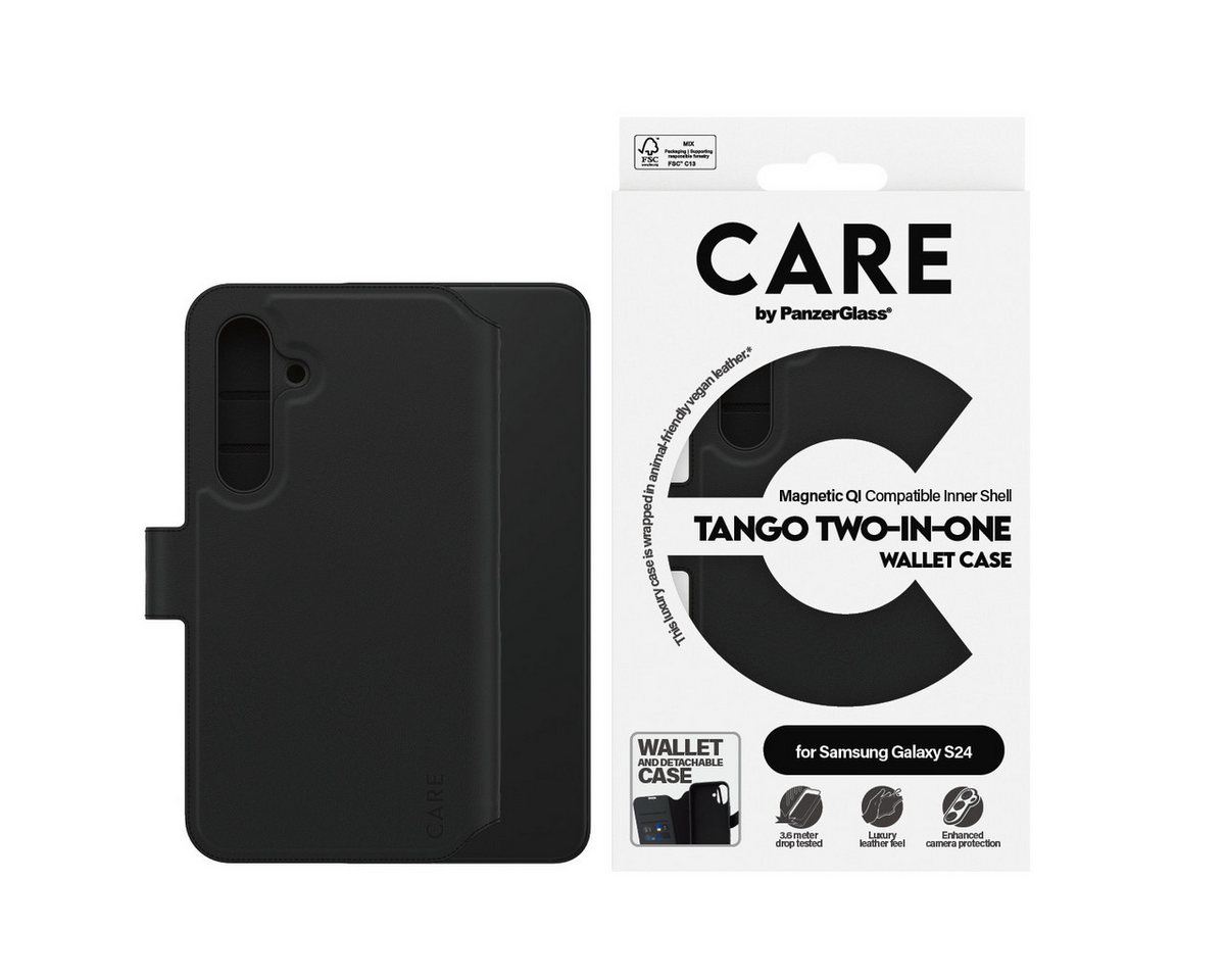 CARE by PanzerGlass Handyhülle Magnetic Compatible Tango 2-in-1 Wallet Case für Samsung Galaxy S24, Backcover, Schutzhülle, Handyschutzhülle, Case, Schutzcase, stoßfest CARE by PanzerGlass Handyhülle Magnetic Compatible Tango 2-in-1 Wallet Case für Samsung Galaxy S24, Backcover, Schutzhülle, Handyschutzhülle, Case, Schutzcase, stoßfest von CARE by PanzerGlass