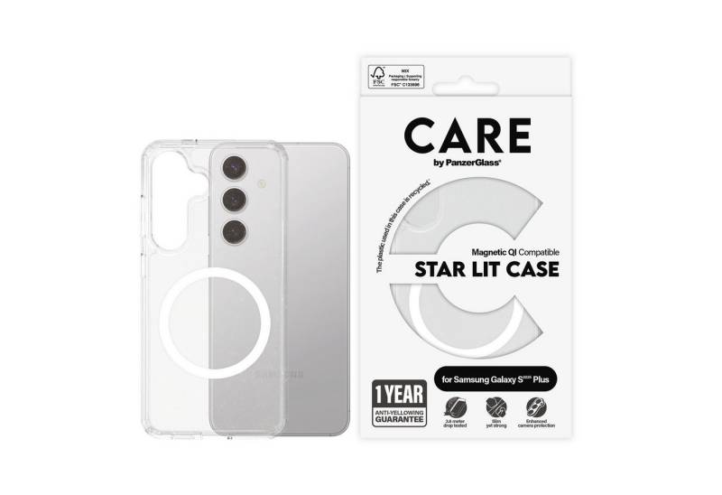 CARE by PanzerGlass Handyhülle Magnetic QI Compatible Star Lit Case für Samsung Galaxy S25 Plus, Backcover, Schutzhülle, Handyschutzhülle, Case, Schutzcase, stoßfest von CARE by PanzerGlass