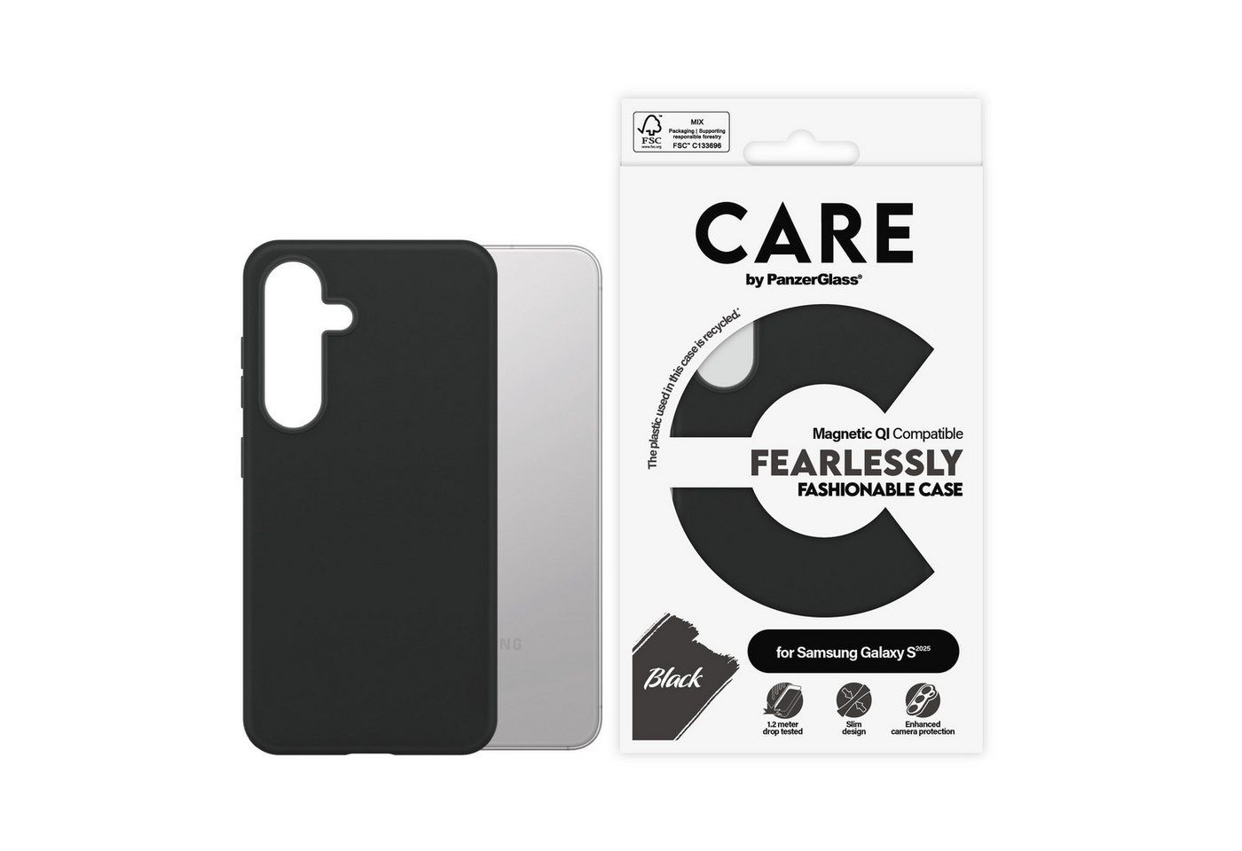 CARE by PanzerGlass Handyhülle Magnetic QI Fearlessly Fashionable Case für Samsung Galaxy S25, Backcover, Schutzhülle, Handyschutzhülle, Case, Schutzcase, stoßfest CARE by PanzerGlass Handyhülle Magnetic QI Fearlessly Fashionable Case für Samsung Galaxy S25, Backcover, Schutzhülle, Handyschutzhülle, Case, Schutzcase, stoßfest von CARE by PanzerGlass