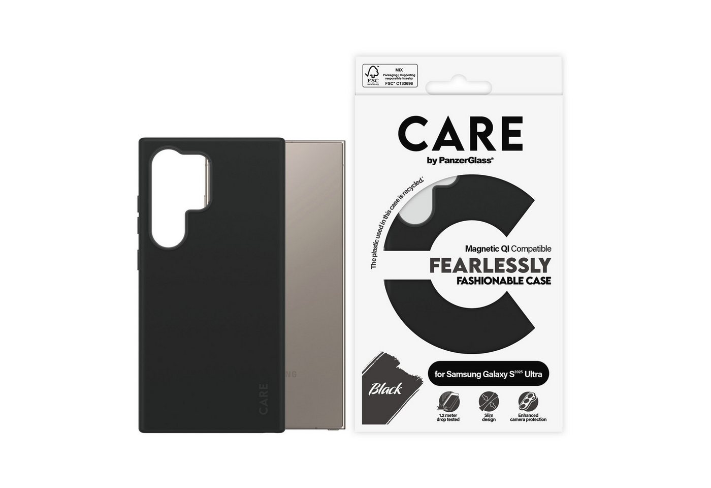 CARE by PanzerGlass Handyhülle Magnetic QI Fearlessly Fashionable Case für Samsung Galaxy S25 Ultra, Backcover, Schutzhülle, Handyschutzhülle, Case, Schutzcase, stoßfest CARE by PanzerGlass Handyhülle Magnetic QI Fearlessly Fashionable Case für Samsung Galaxy S25 Ultra, Backcover, Schutzhülle, Handyschutzhülle, Case, Schutzcase, stoßfest von CARE by PanzerGlass